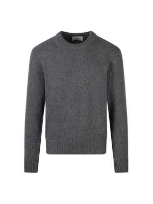 ami Paris Tonal Ami De Coeur Crewneck Sweater HKS127.005