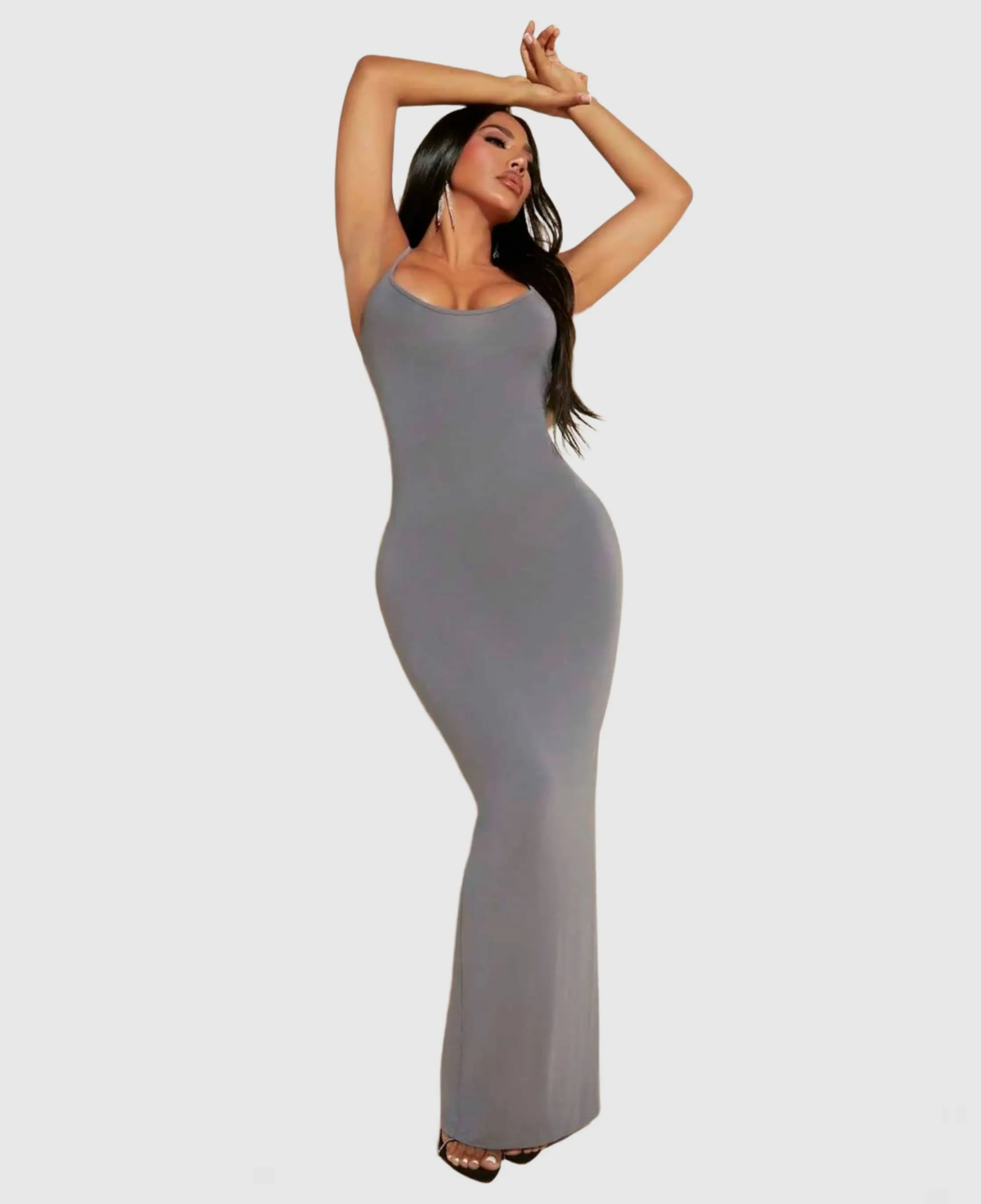 Built-In Shapewear - Soft Lounge Dresses Short sleeves