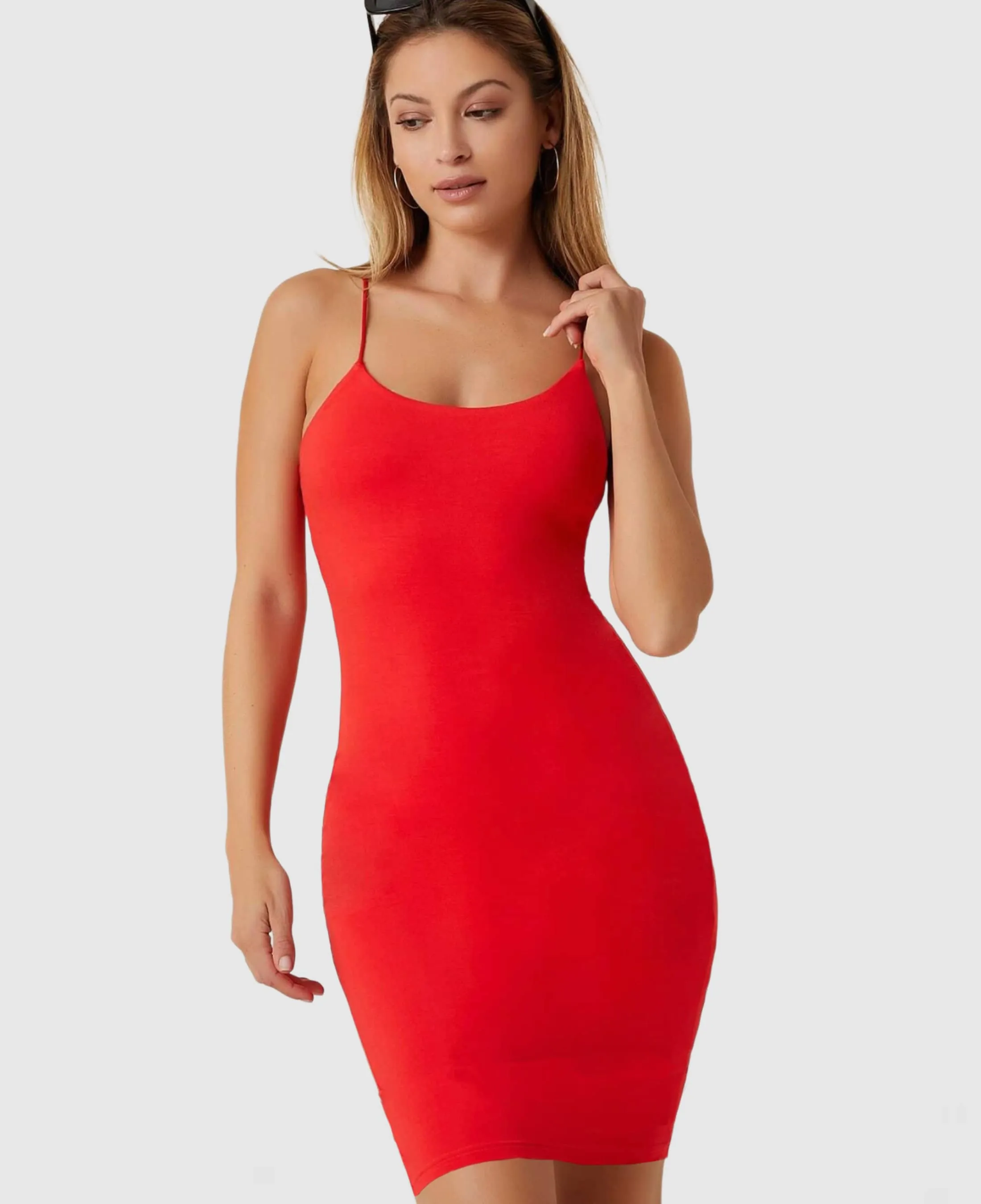 Built-In Shapewear - Soft Lounge Dresses Short sleeves