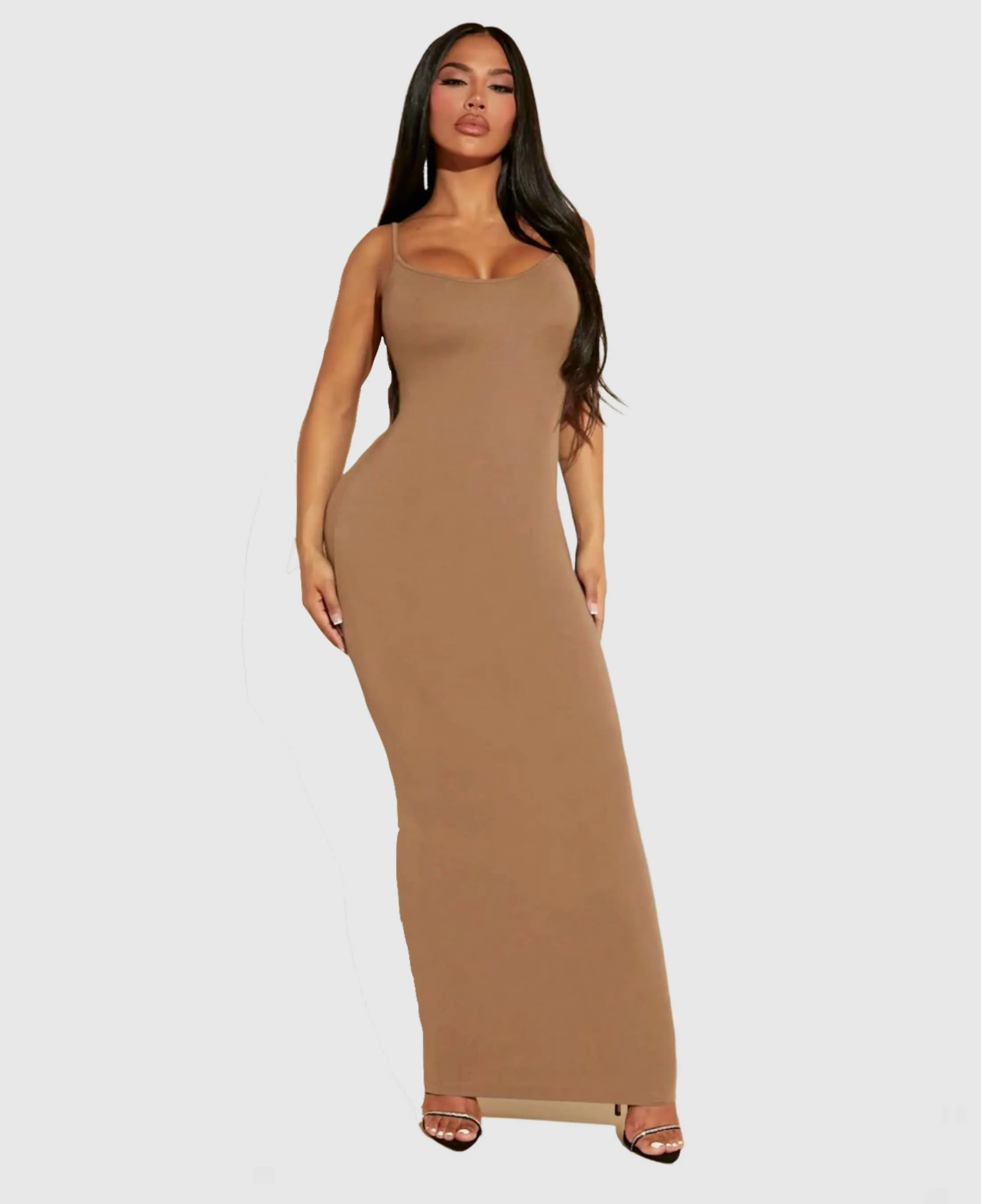 Built-In Shapewear - Soft Lounge Dresses Short sleeves