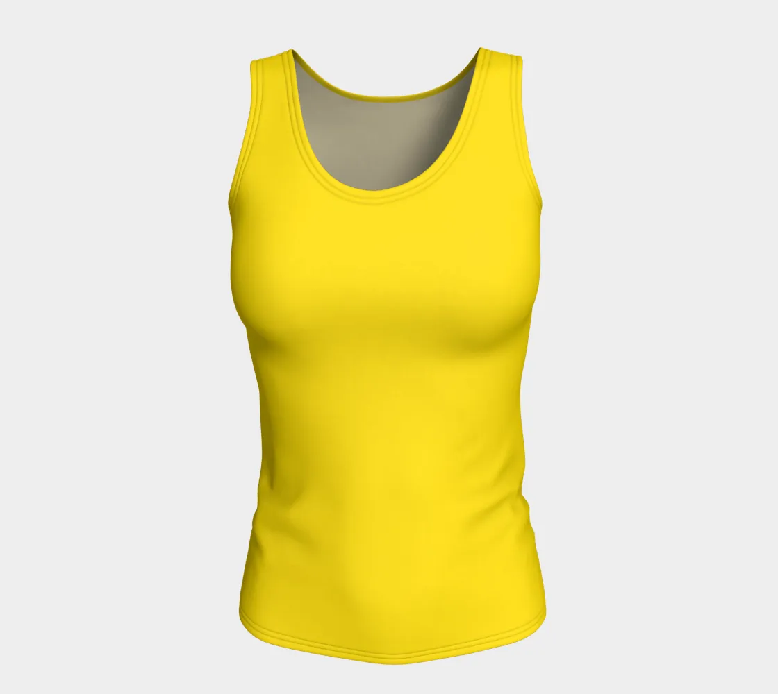 Cadmium Yellow Fittend Tank Top