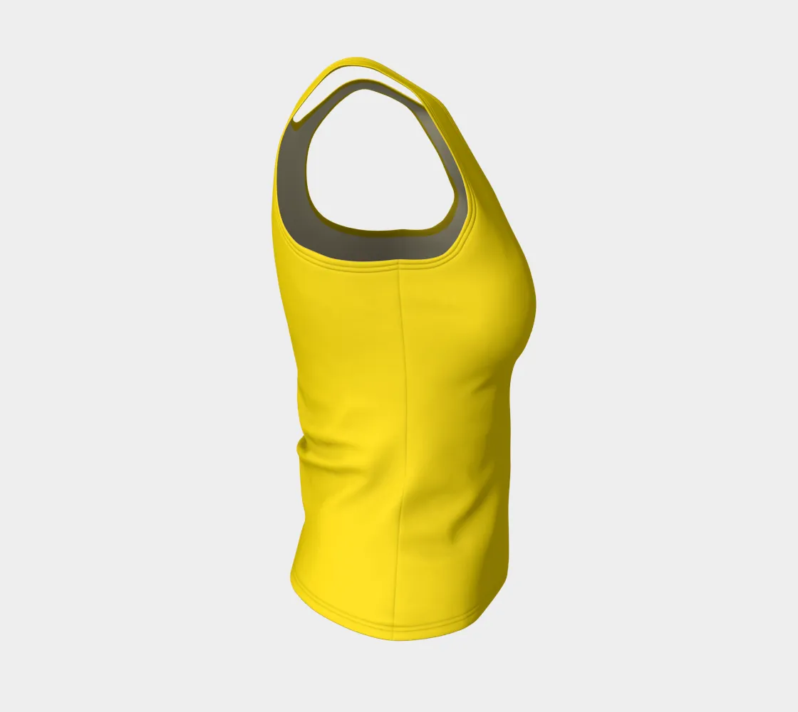 Cadmium Yellow Fittend Tank Top