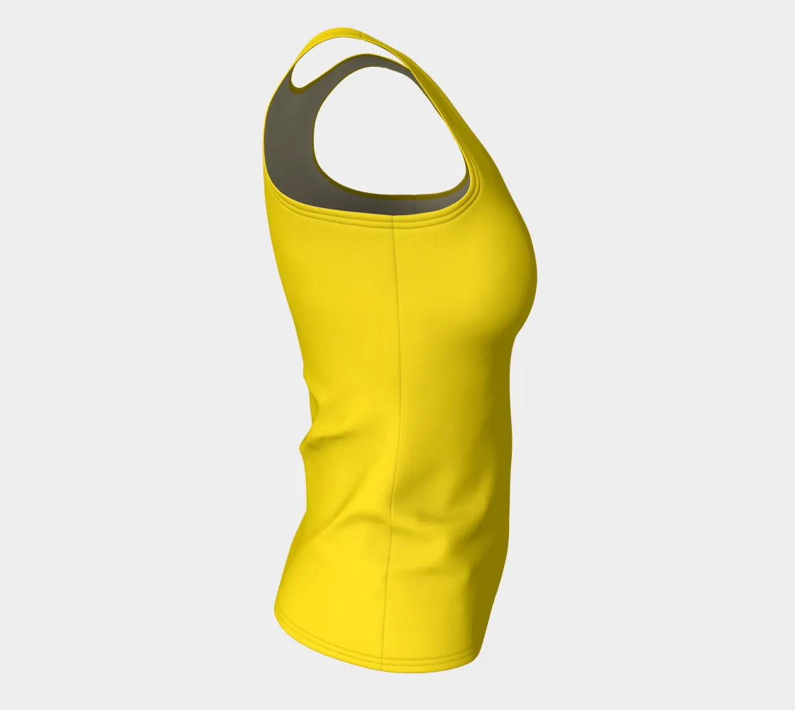 Cadmium Yellow Fittend Tank Top