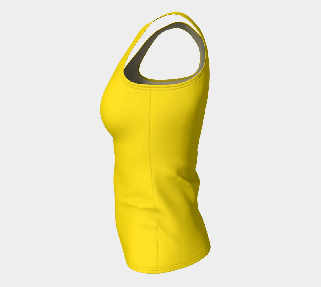 Cadmium Yellow Fittend Tank Top