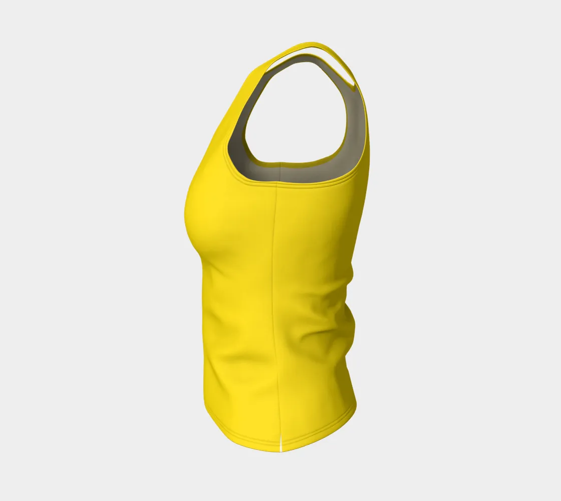Cadmium Yellow Fittend Tank Top