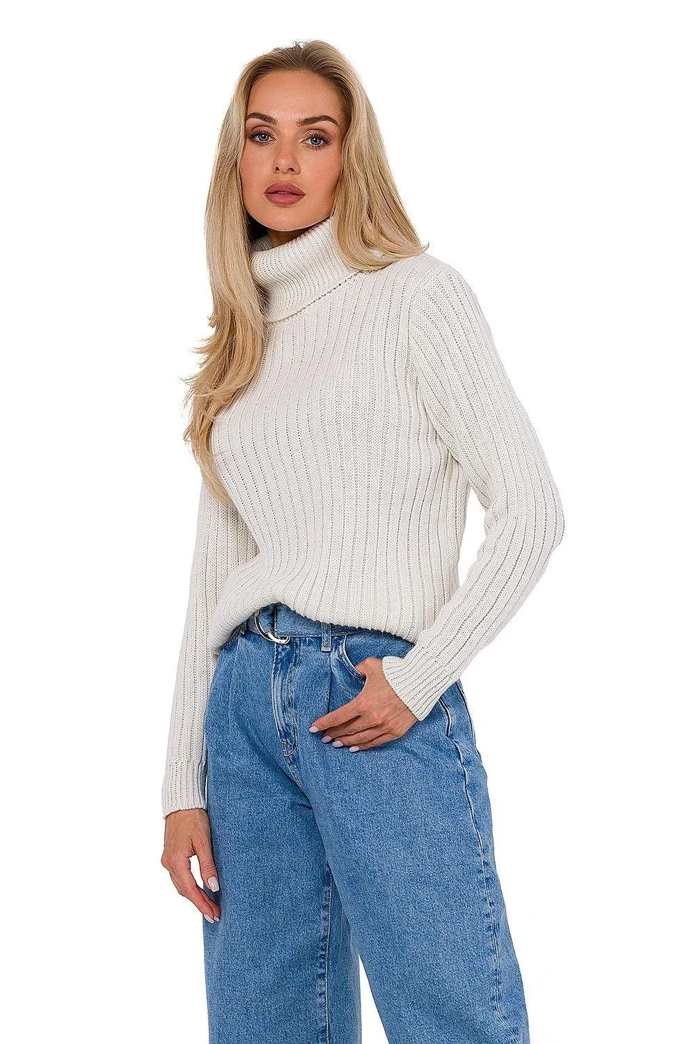 Chic Knit Turtleneck Pullover