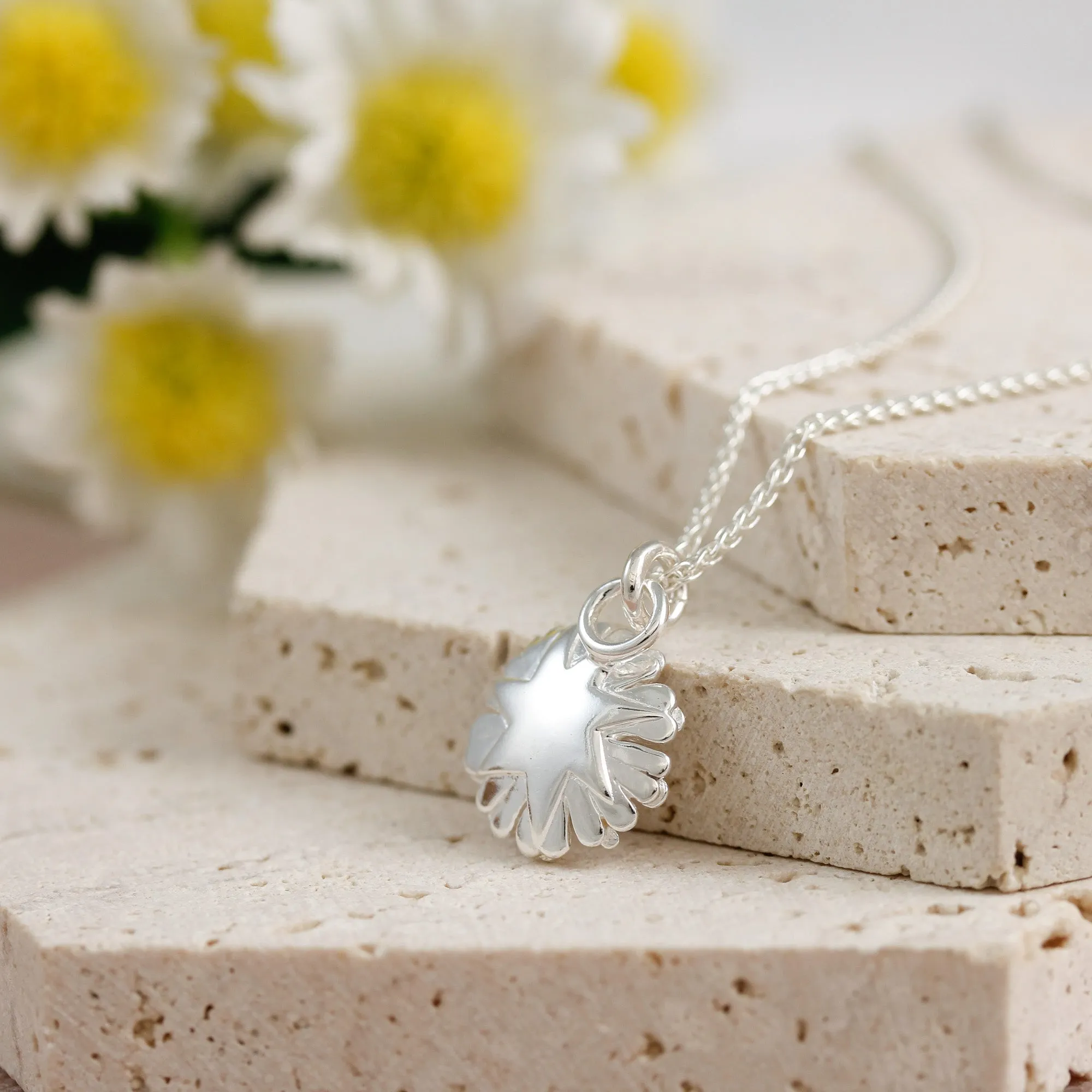 Daisy Silver Necklace