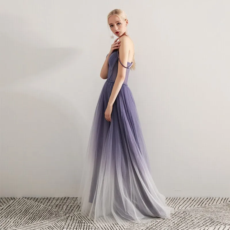 FashionSierra - Soft Tulle Pleat Prom Party Dresses