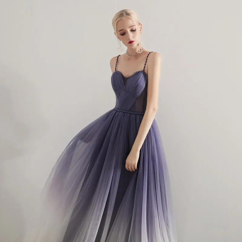 FashionSierra - Soft Tulle Pleat Prom Party Dresses