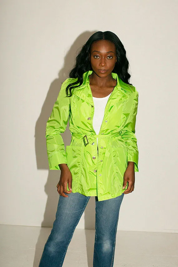 Lime Green Sherlock Trench
