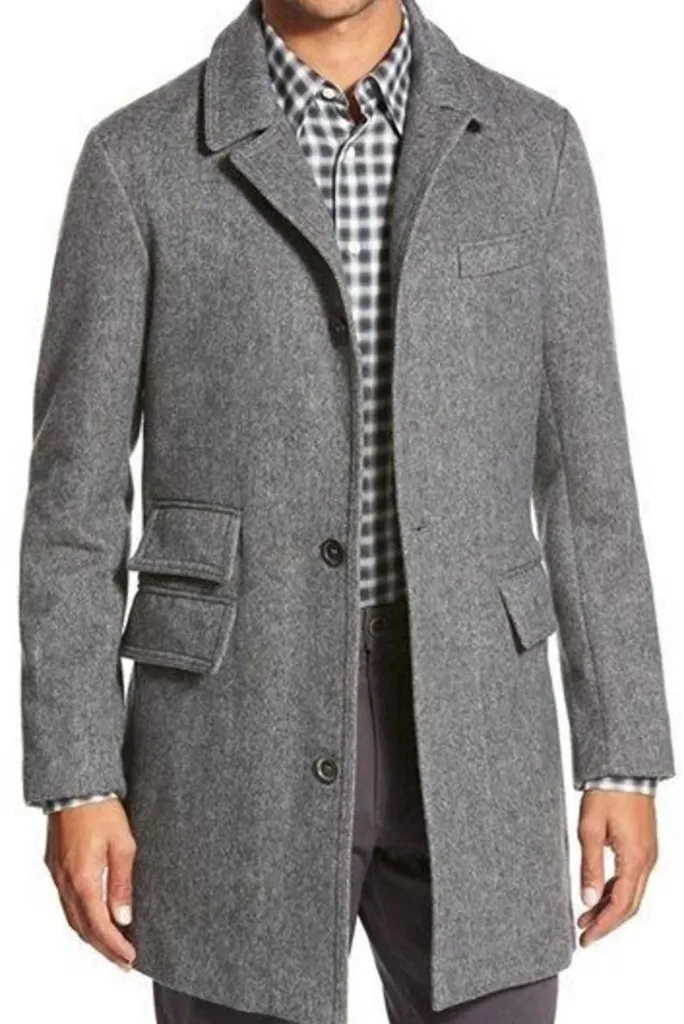 Men Grey wool Overcoat Vintage Long Trench Coat Men new Jacket Coats Mens Business Grey Casual Long Solid Windbreak Coat winter Outwear
