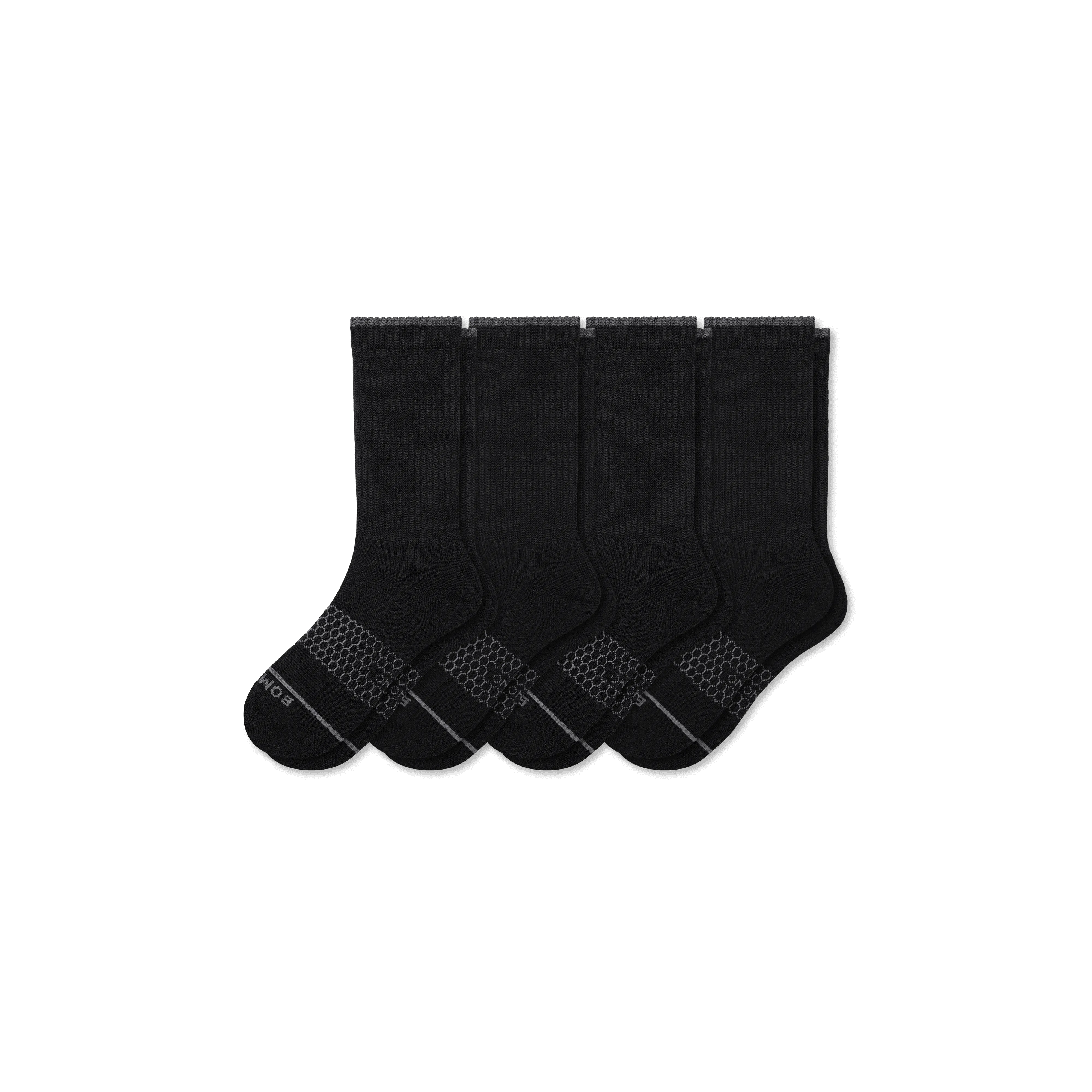 Men's Merino Wool Blend Calf Sock 4-Pack