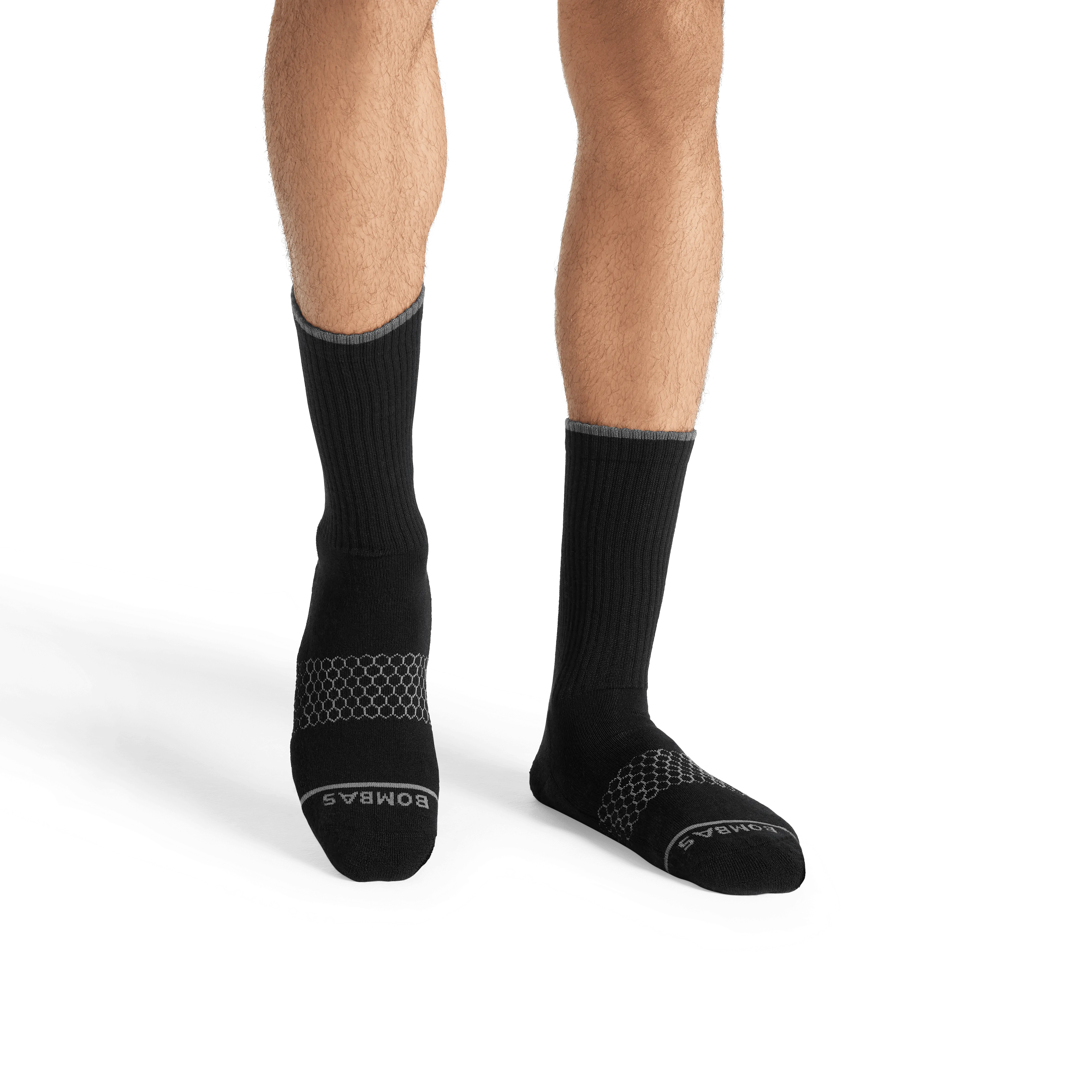 Men's Merino Wool Blend Calf Sock 4-Pack