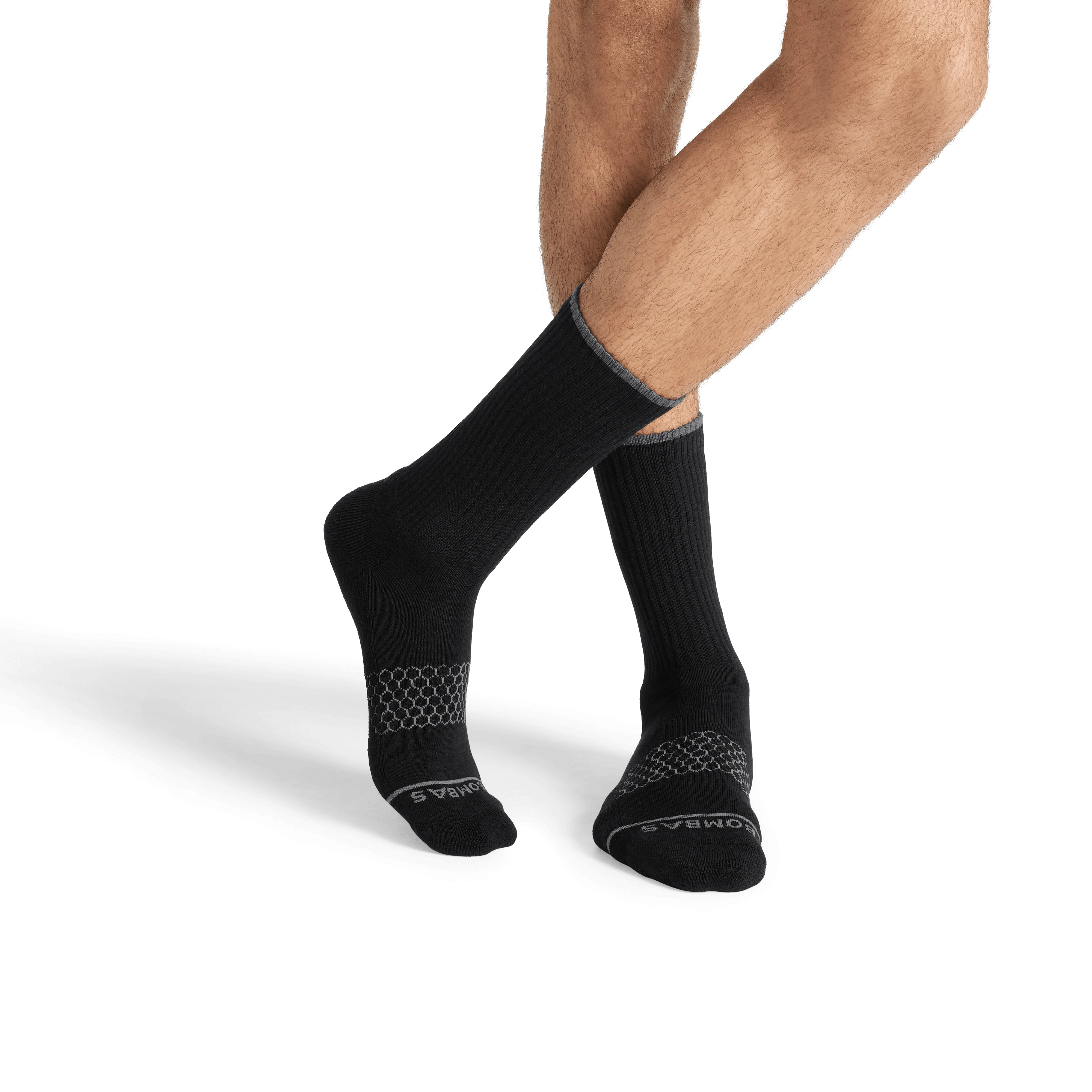 Men's Merino Wool Blend Calf Sock 4-Pack