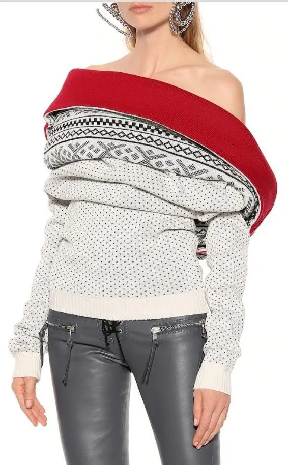 Off-the-Shoulder Sweater