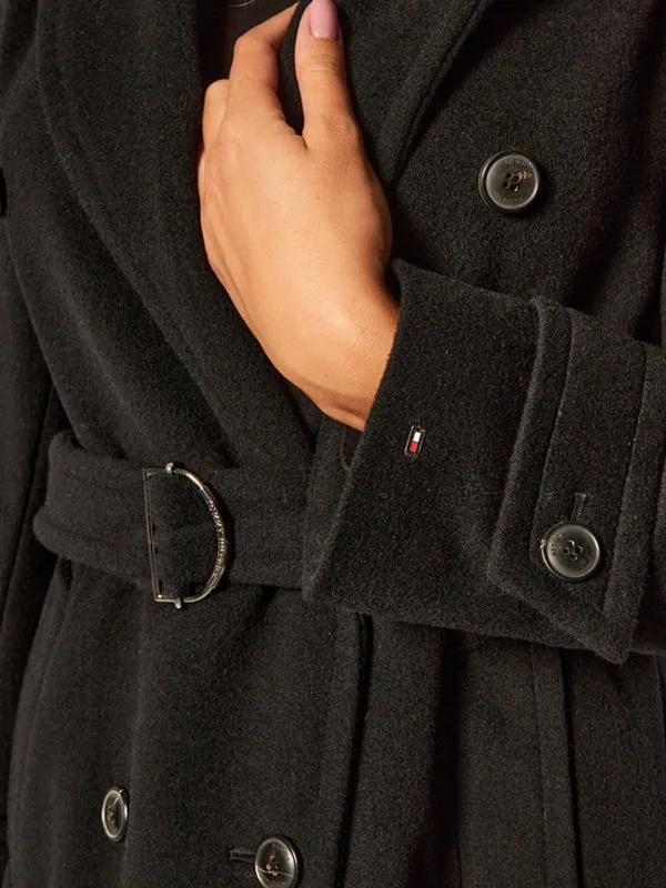 Post Consumer Wool Blend Trench