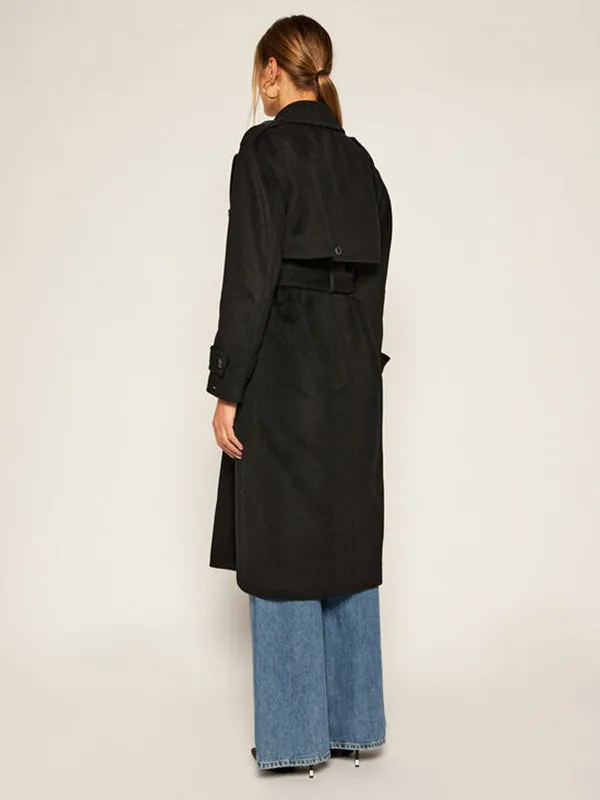 Post Consumer Wool Blend Trench