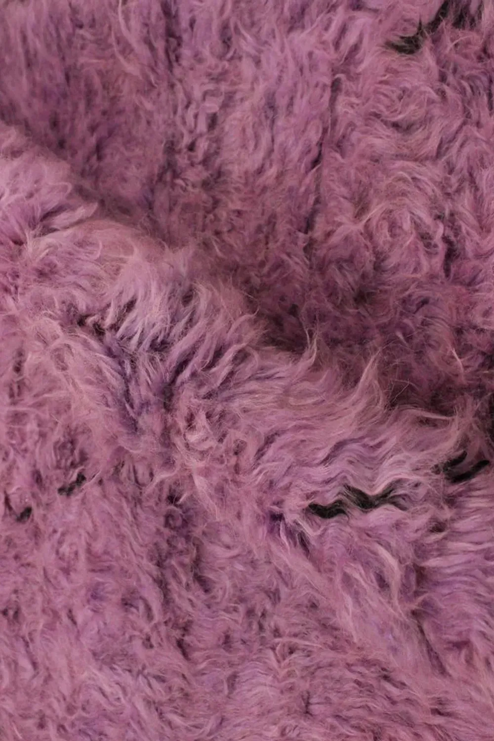 Purple Moroccan Shag New Zealand Wool Rug