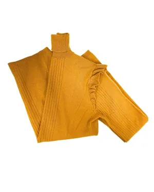Ruffled Turtleneck