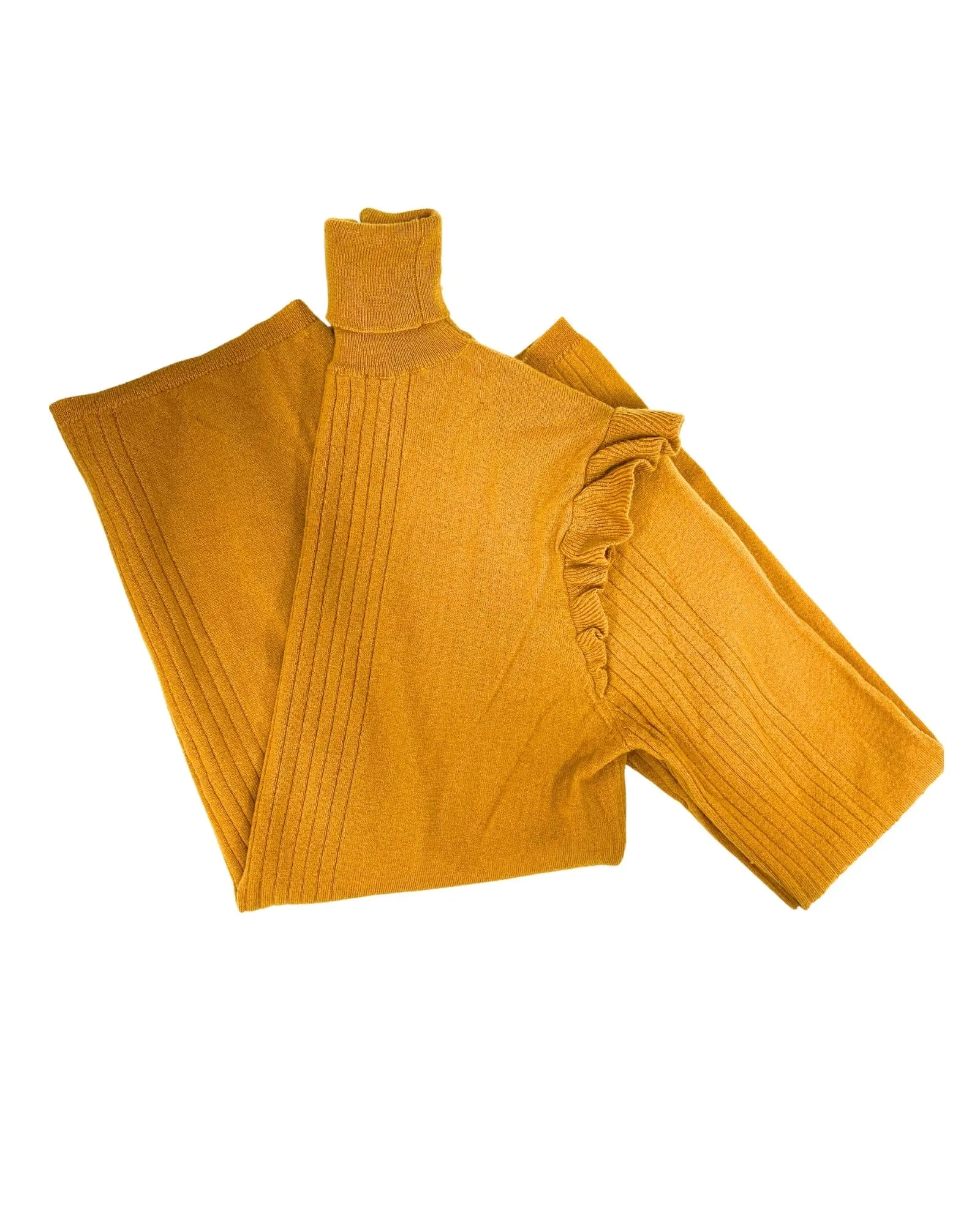 Ruffled Turtleneck