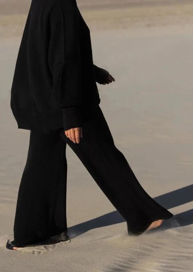 Vera Knit Pant Black