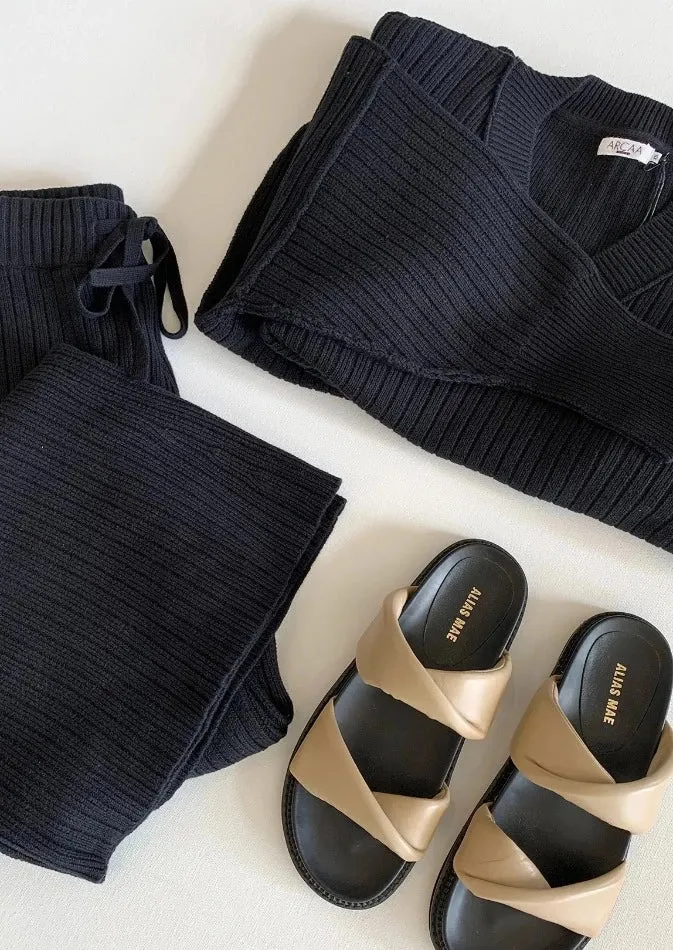Vera Knit Pant Black