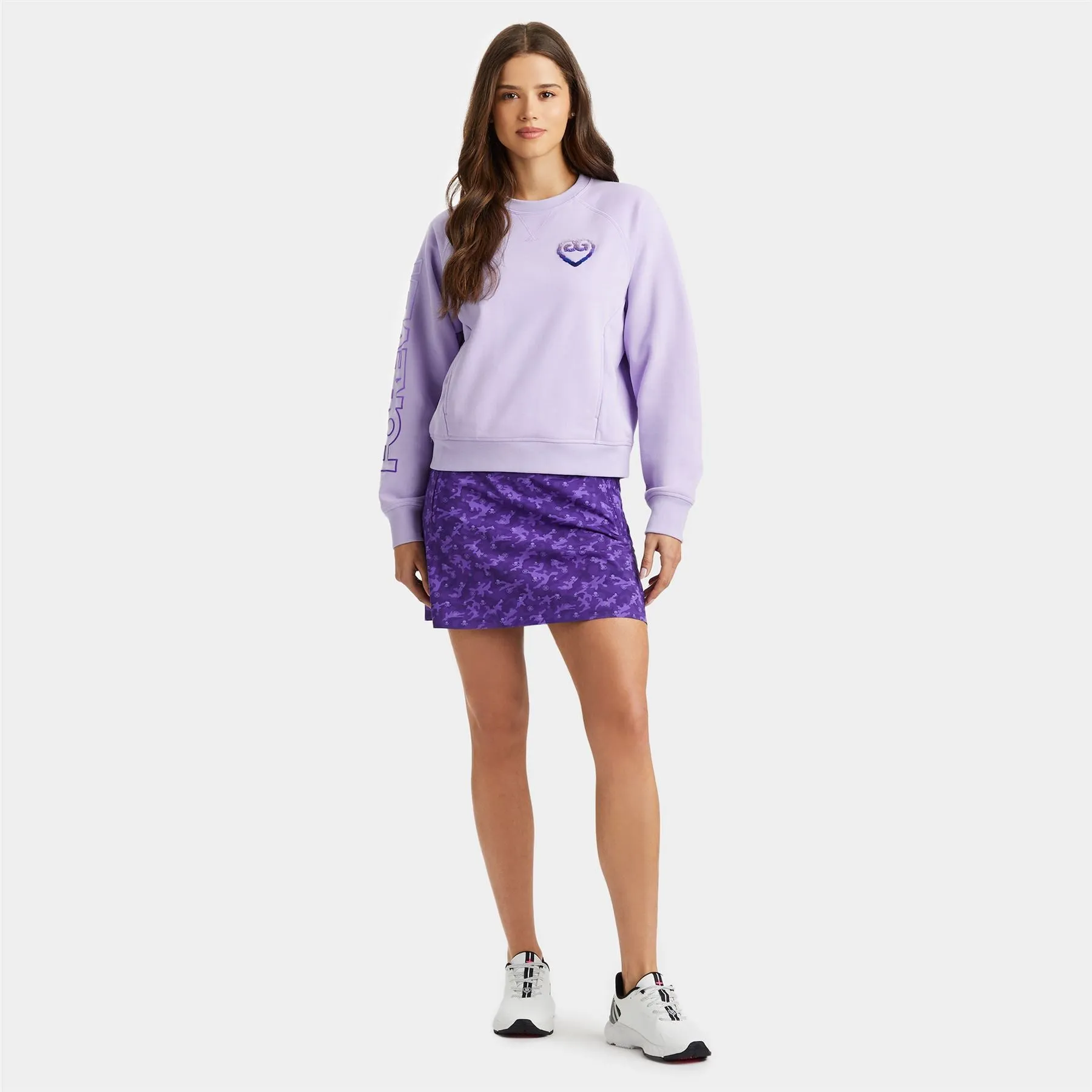 Womens Forever French Terry Raglan Crewneck Sweatshirt Aura - SS24